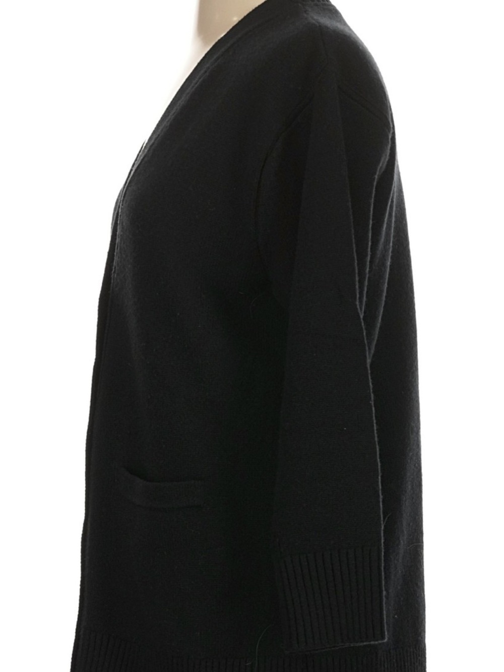 Club Monaco Black V-Neck Button Cardigan - Picture 4 of 5